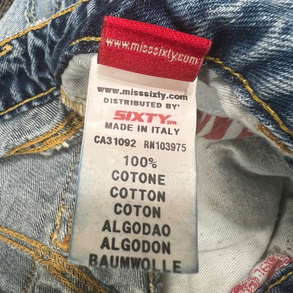 Miss Sixty Jeans Ripped Distressed Jean Shorts - 24 - Picture 9 of 16